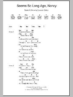 Seems So Long Ago, Nancy von Leonard Cohen (Download) 