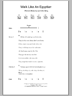 Walk Like An Egyptian von The Bangles (Download) 