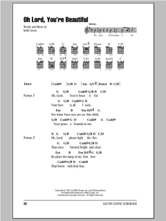 Oh Lord, You're Beautiful von Keith Green (Download) 