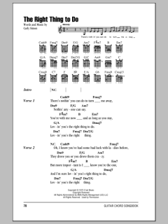 The Right Thing To Do von Carly Simon (Download) 