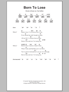Born To Lose von Ted Daffan (Download) 
