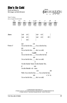 She's So Cold (Download) 