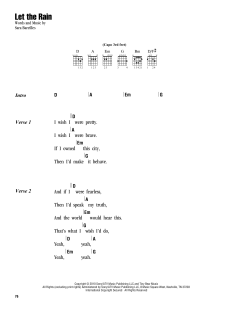 Let The Rain von Sara Bareilles (Download) 