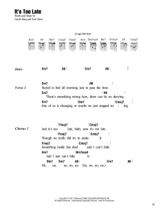 It's Too Late von Carole King (Download) 