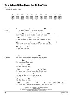 Tie A Yellow Ribbon Round The Ole Oak Tree von Johnny Carver (Download) 