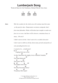 Lumberjack Song von Monty Python (Download) 