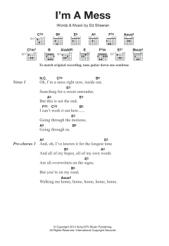 I'm A Mess von Ed Sheeran (Download) 