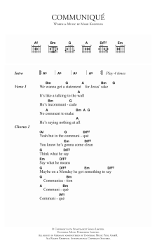 Communique von Dire Straits (Download) 