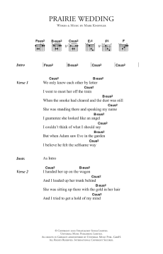 Prairie Wedding von Mark Knopfler (Download) 