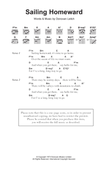 Sailing Homeward von Donovan (Download) 