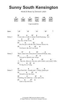 Sunny South Kensington von Donovan (Download) 