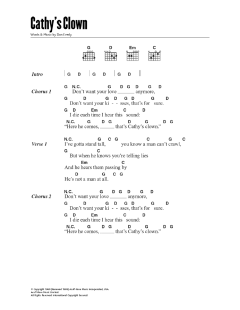 Cathy's Clown von The Everly Brothers (Download) 