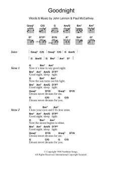 Goodnight von The Beatles (Download) 