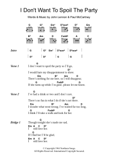 I Don't Want To Spoil The Party von The Beatles (Download) 
