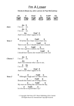 I'm A Loser von The Beatles (Download) 