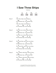 I Saw Three Ships von Traditional (Download) 