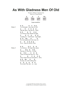 As With Gladness Men Of Old von Traditional (Download) 