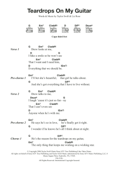 Teardrops On My Guitar von Taylor Swift (Download) 