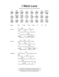 I Want Love von Elton John (Download) 