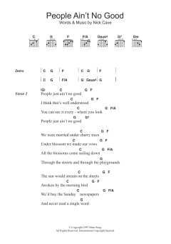 People Ain't No Good von Nick Cave (Download) 