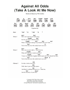 Against All Odds (Take A Look At Me Now) (Download) 
