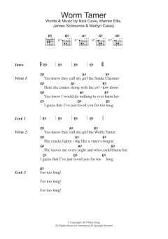 Worm Tamer von Nick Cave (Download) 