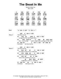 The Beast In Me von Johnny Cash (Download) 