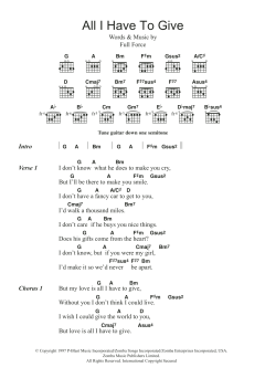 All I Have To Give von Backstreet Boys (Download) 