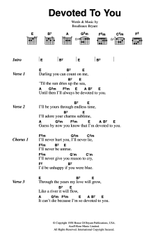Devoted To You von The Everly Brothers (Download) 