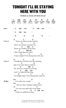 Tonight I'll Be Staying Here With You von Bob Dylan (Download) 