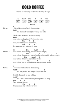Cold Coffee von Ed Sheeran (Download) 