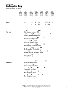 Redemption Song von Bob Marley (Download) 