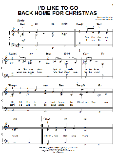 I'd Like To Go Back Home For Christmas von Loonis McGlohon (Download) 
