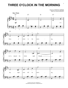 Three O'Clock In The Morning von Dorothy Terriss (Download) 