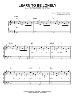Learn To Be Lonely von Andrew Lloyd Webber (Download) 