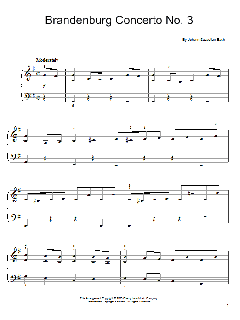 Brandenburg Concerto No. 3 von Johann Sebastian Bach (Download) 