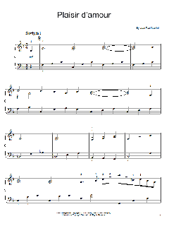 Plaisir d'amour von Jean Paul Martini (Download) 