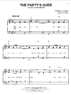 The Party's Over von Jule Styne (Download) 