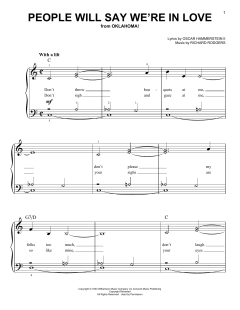 People Will Say We're In Love von Rodgers & Hammerstein (Download) 