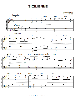 Sicilienne von Gabriel Fauré (Download) 