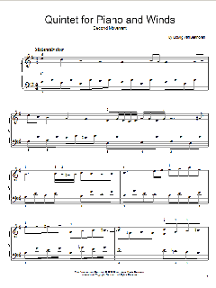 Quintet For Piano And Winds: Andante von Ludwig van Beethoven (Download) 