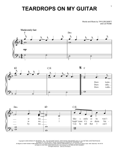 Teardrops On My Guitar von Taylor Swift (Download) 