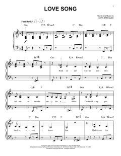 Love Song von Sara Bareilles (Download) 