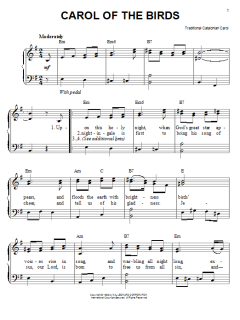 Carol Of The Birds von Traditional Catalonian Carol (Download) 
