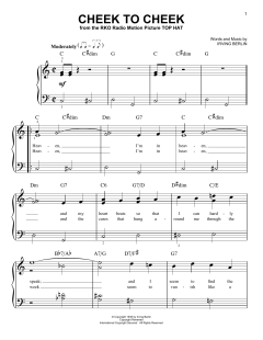 Cheek To Cheek von Irving Berlin (Download) 