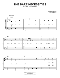 The Bare Necessities von Terry Gilkyson (Download) 