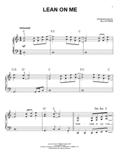 Lean On Me von Bill Withers (Download) 