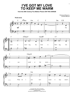 I've Got My Love To Keep Me Warm von Irving Berlin (Download) 
