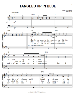 Tangled Up In Blue von Bob Dylan (Download) 