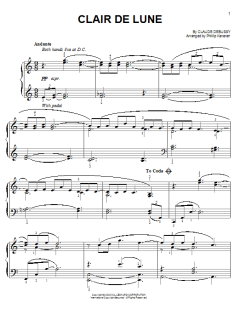 Clair de Lune von Claude Debussy (Download) 